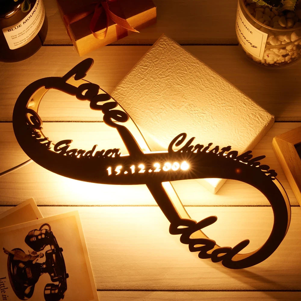 Wooden Lamp Lovers Infinite Name Table Lamp Wooden Lamp Lovers Infinite Name Table Lamp
